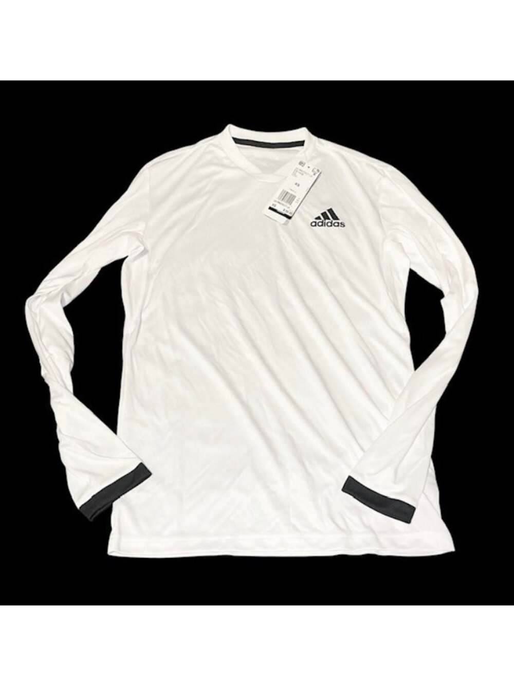 Adidas ClimaCool Long Sleeve Athletic Shirt White Men XS UV Protect NWT New